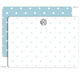 Personalized Ice Blue Dot Stationery Image 4 of 4